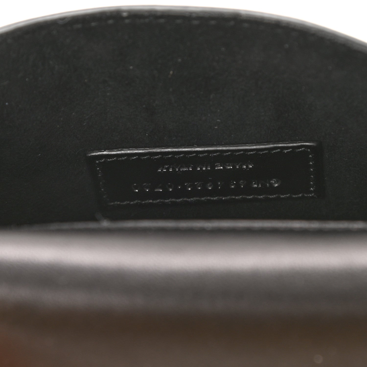 Saint Laurent Smooth Calfskin Mini Classic Monogram Kaia Belt Black 7 of 8