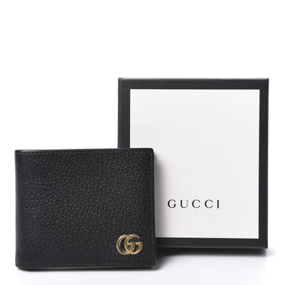 Gucci Calfskin Boar Effect GG Marmont Bi-Fold Wallet Black 11 of 11