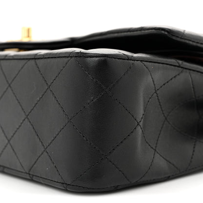 Chanel Lambskin Quilted Medium Double Flap Black 10 of 11