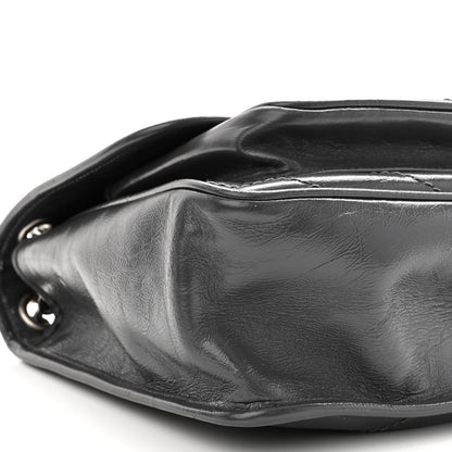 Saint Laurent Crinkled Calfskin Matelasse Monogram Medium Niki Chain Satchel Storm 8 of 9