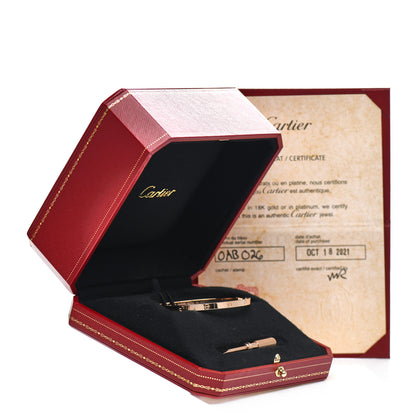 Cartier 18K Pink Gold Small LOVE Bracelet 17 4 of 4