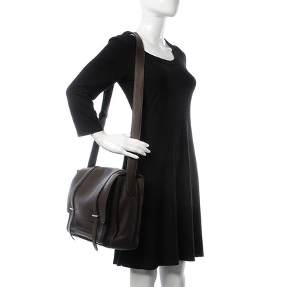 Hermes Taurillon Clemence Steve 35 Chocolate 2 of 7