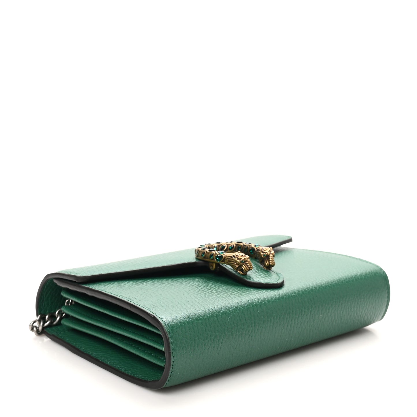 Calfskin Mini Dionysus Chain Wallet Emerald