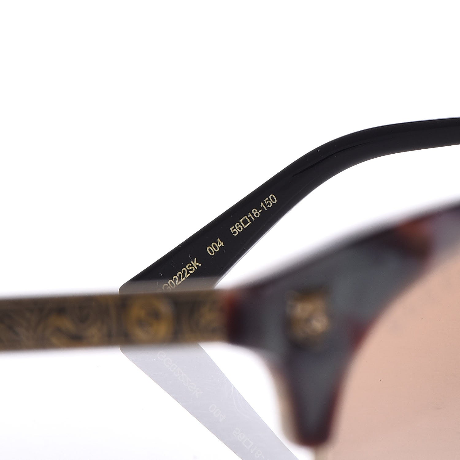 Gucci Metal Tiger GG0222SK Sunglasses Tortoise 5 of 7