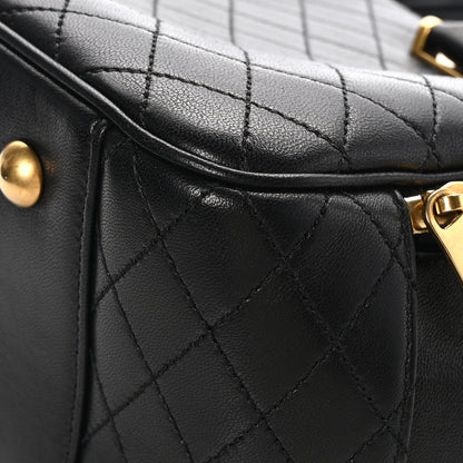 Saint Laurent Lambskin Lyia Quilted Duffle Bag Black 10 of 13