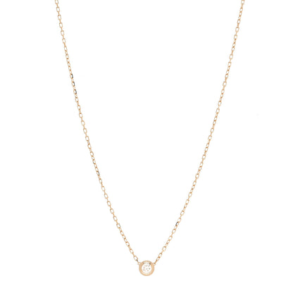 Cartier 18K Yellow Gold Diamond LM D'Amour Pendant Necklace 1 of 12