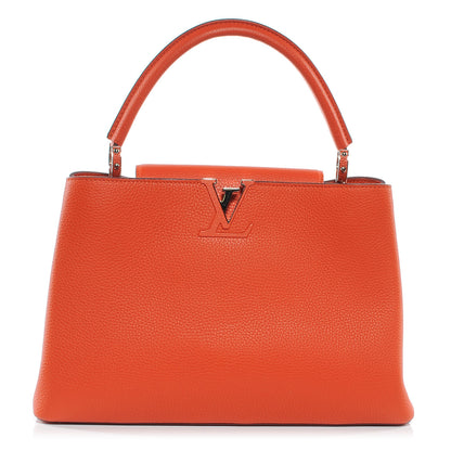 Louis Vuitton Taurillon Capucines MM Clementine 1 of 8