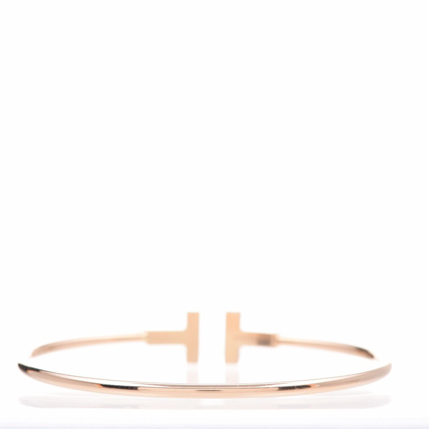 Tiffany 18K Yellow Gold T Wire Bracelet 4 of 5