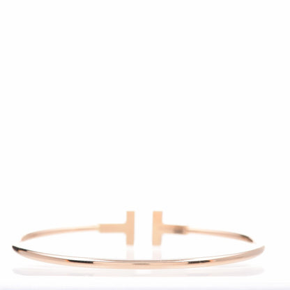 Tiffany 18K Yellow Gold T Wire Bracelet 4 of 5