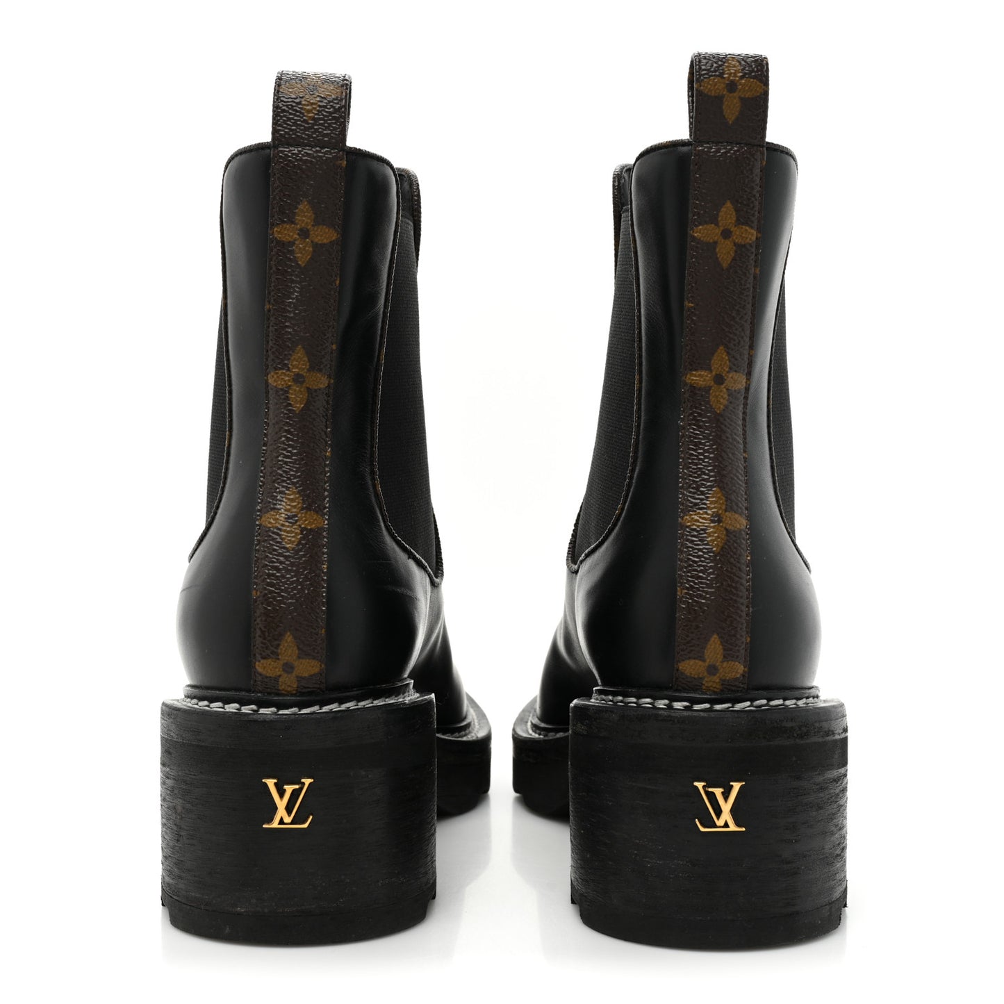 Calfskin Monogram Beaubourg Ankle Boots 40 Black