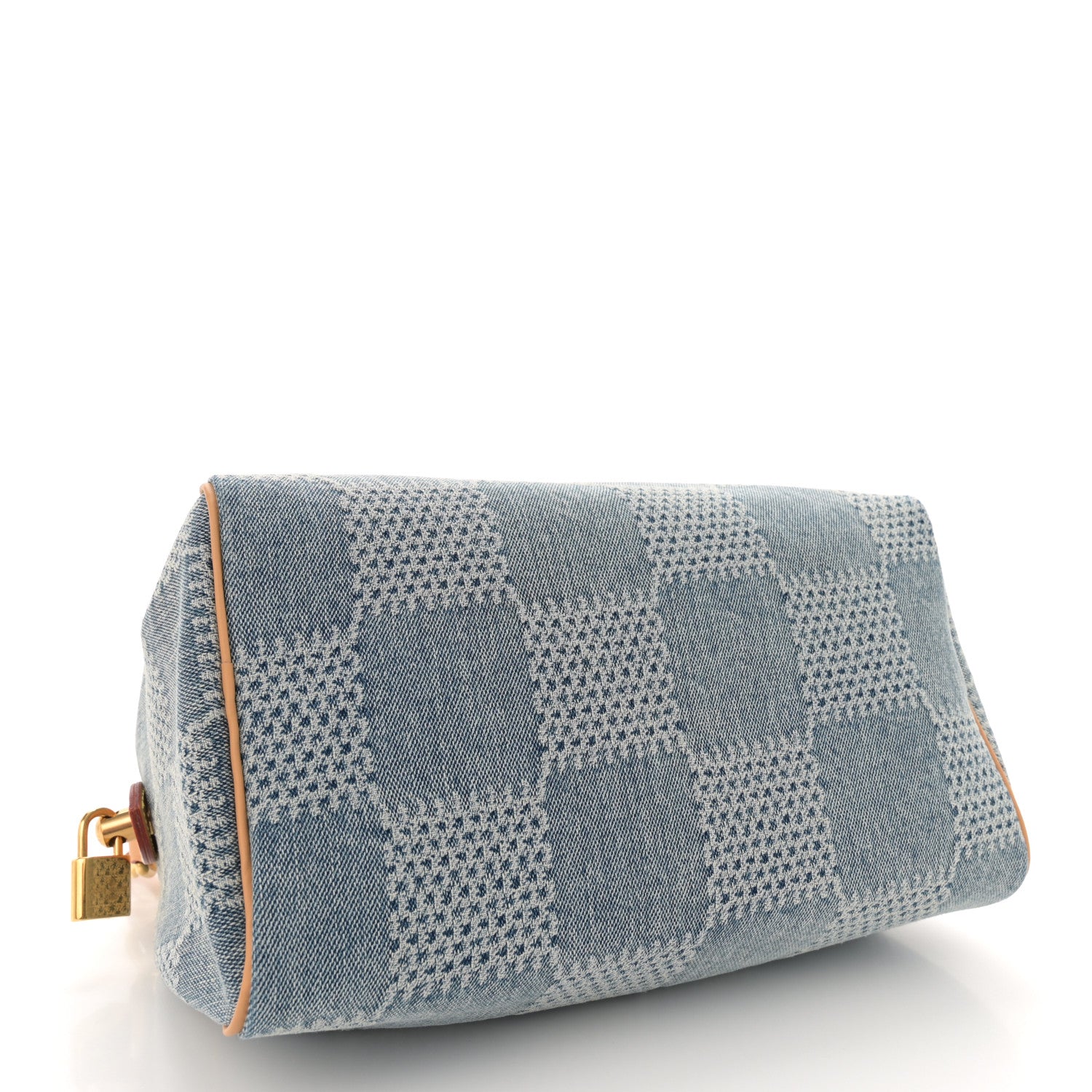 Louis Vuitton Damier Denim 3D Speedy Bandouliere 25 Bleu 4 of 9