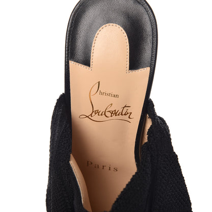 Christian Louboutin Maille Tricot Nappa Cheminene 120 Sock Ankle Boots 37 Black 5 of 8