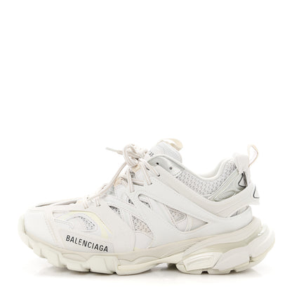 Balenciaga Rubber Mesh Fabric Monocolor Recycled Sole Womens Track Sneakers 38 White 1 of 9