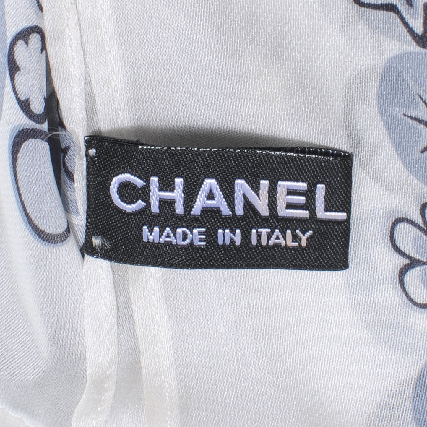 Silk CC Symbols Scarf Blue