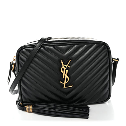 Saint Laurent Calfskin Matelasse Monogram Lou Camera Bag Black 1 of 10