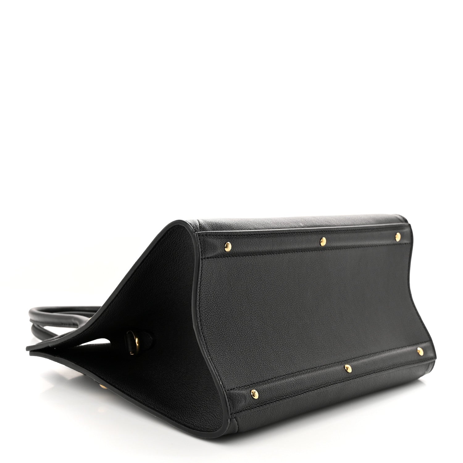 Louis Vuitton Calfskin Steamer MM Black 4 of 14