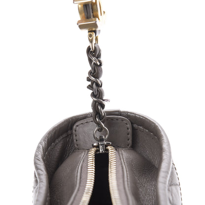 Chanel Aged Calfskin Quilted Small Gabrielle Hobo Grey 11 of 11
