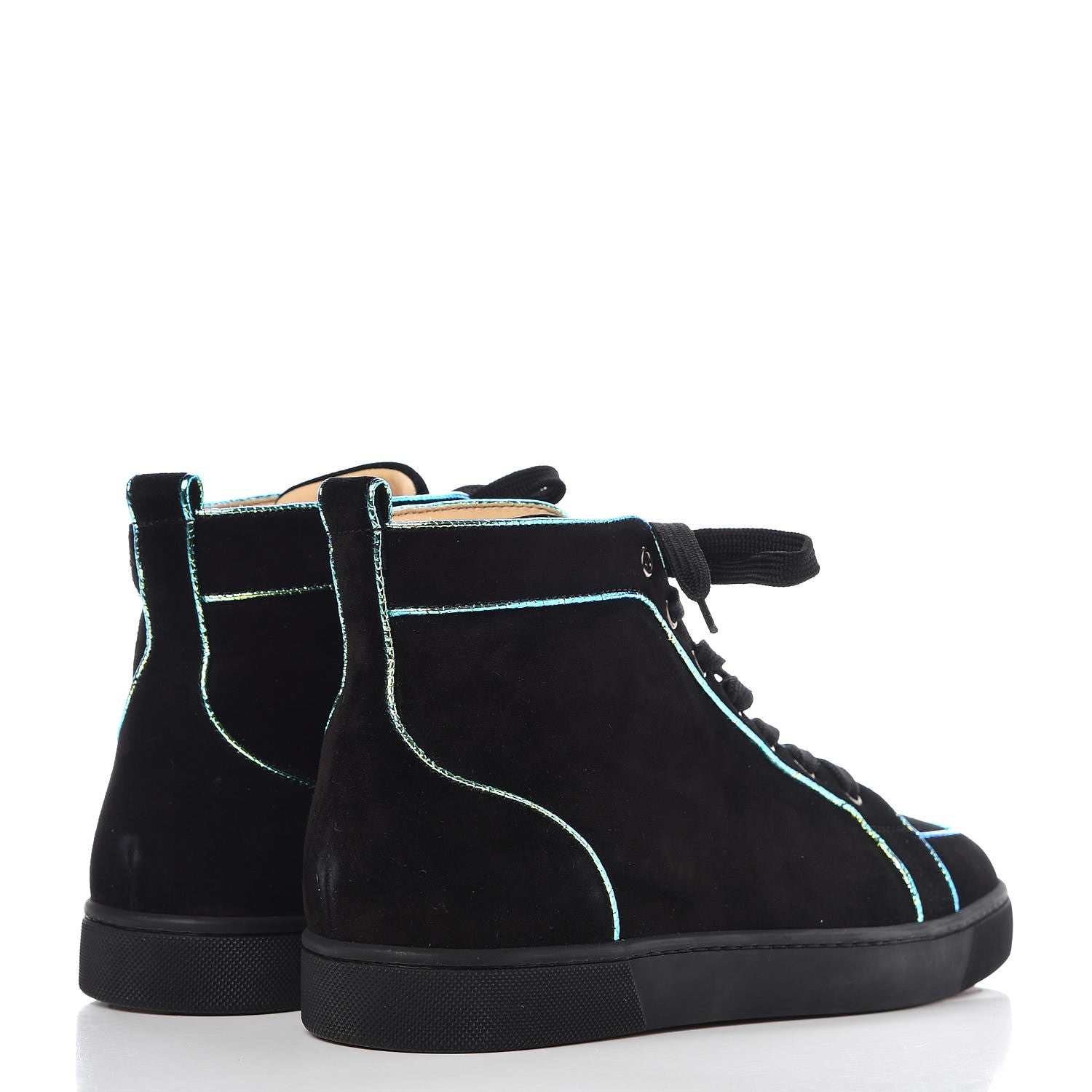 Christian Louboutin Mens Veau Velours Aliene Rantus Orlato Sneakers 42 Version Black 4 of 9