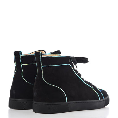 Christian Louboutin Mens Veau Velours Aliene Rantus Orlato Sneakers 42 Version Black 4 of 9