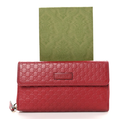 Gucci Soft Microguccissima Continental Zip Wallet Red 12 of 12