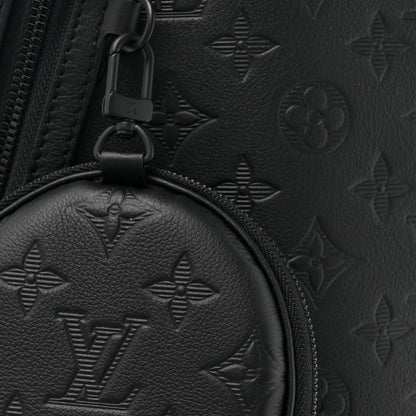 Louis Vuitton Calfskin Shadow Monogram Duo Slingbag Black 8 of 10