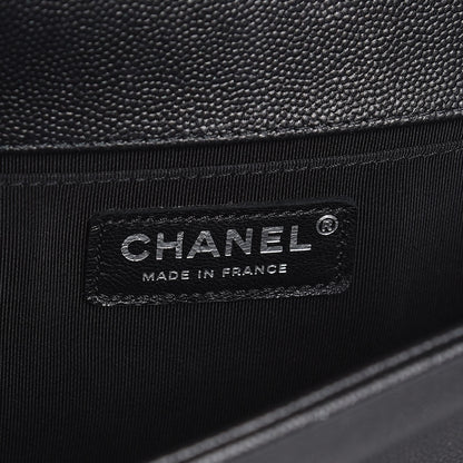 Chanel Caviar Quilted Medium Boy Flap So Black 6 of 8