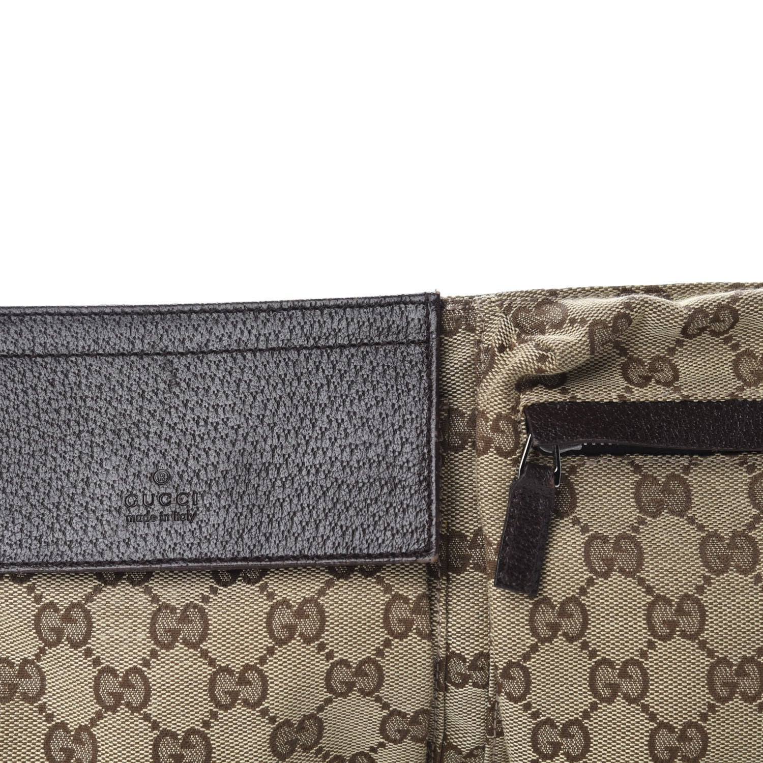 Gucci GG Monogram Web Double Pocket Belt Bag Dark Brown 12 of 12