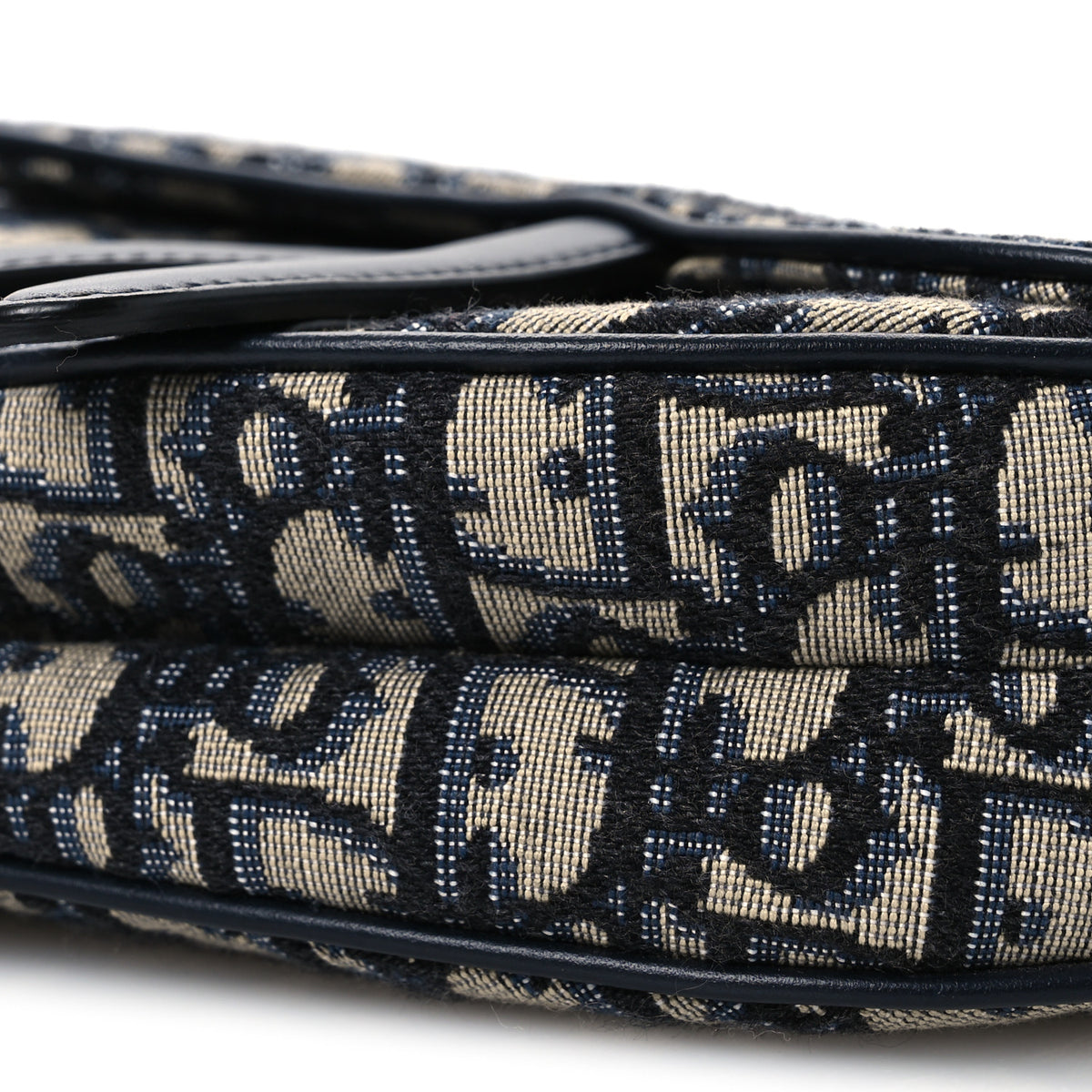 Christian Dior Oblique Mini Saddle Bag With Strap Blue 10 of 11