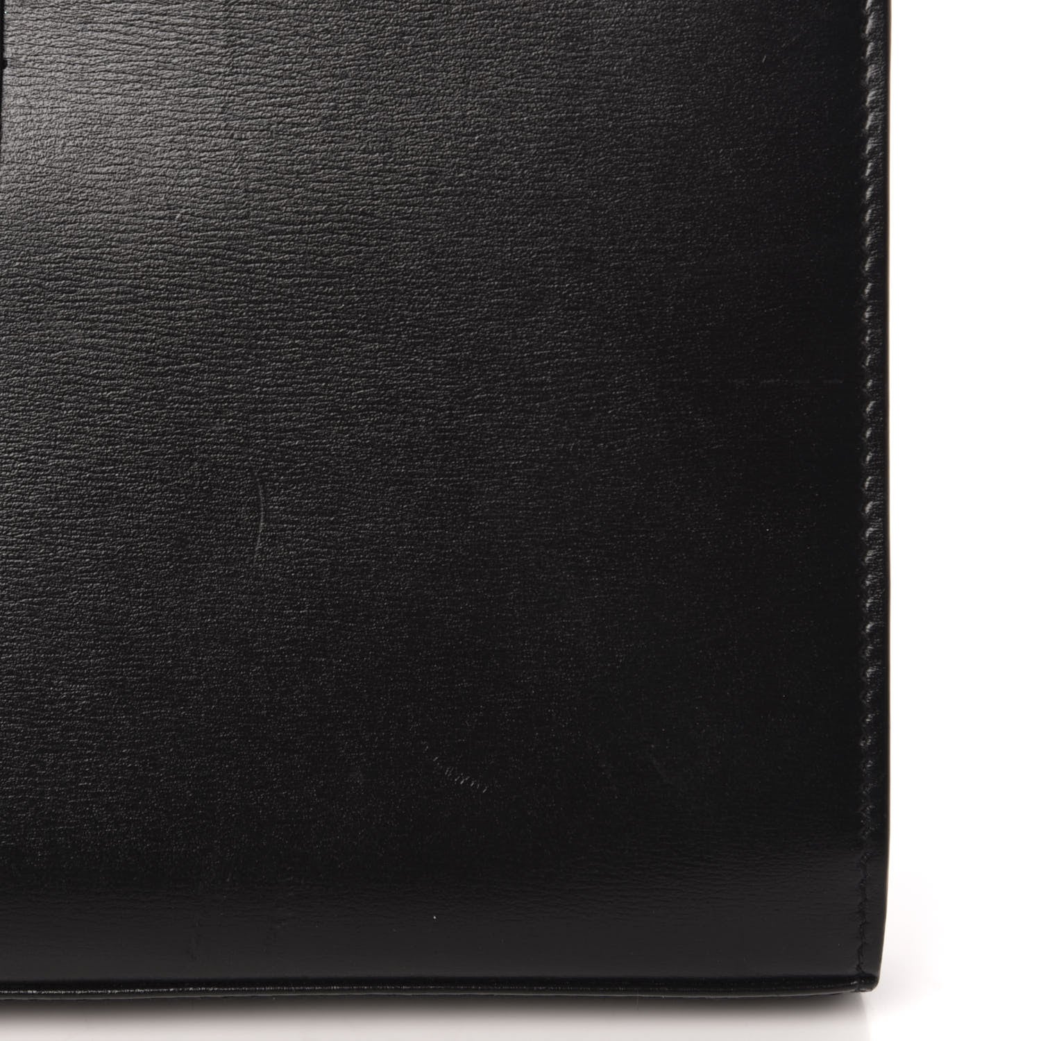 Saint Laurent Smooth Calfskin Monogram Sulpice Chain Wallet Black White 10 of 12