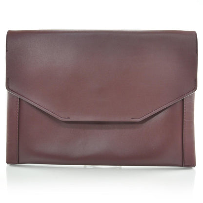 Lanvin Nappa Leather Miss Sartorial Envelope Clutch Bordeaux 1 of 9