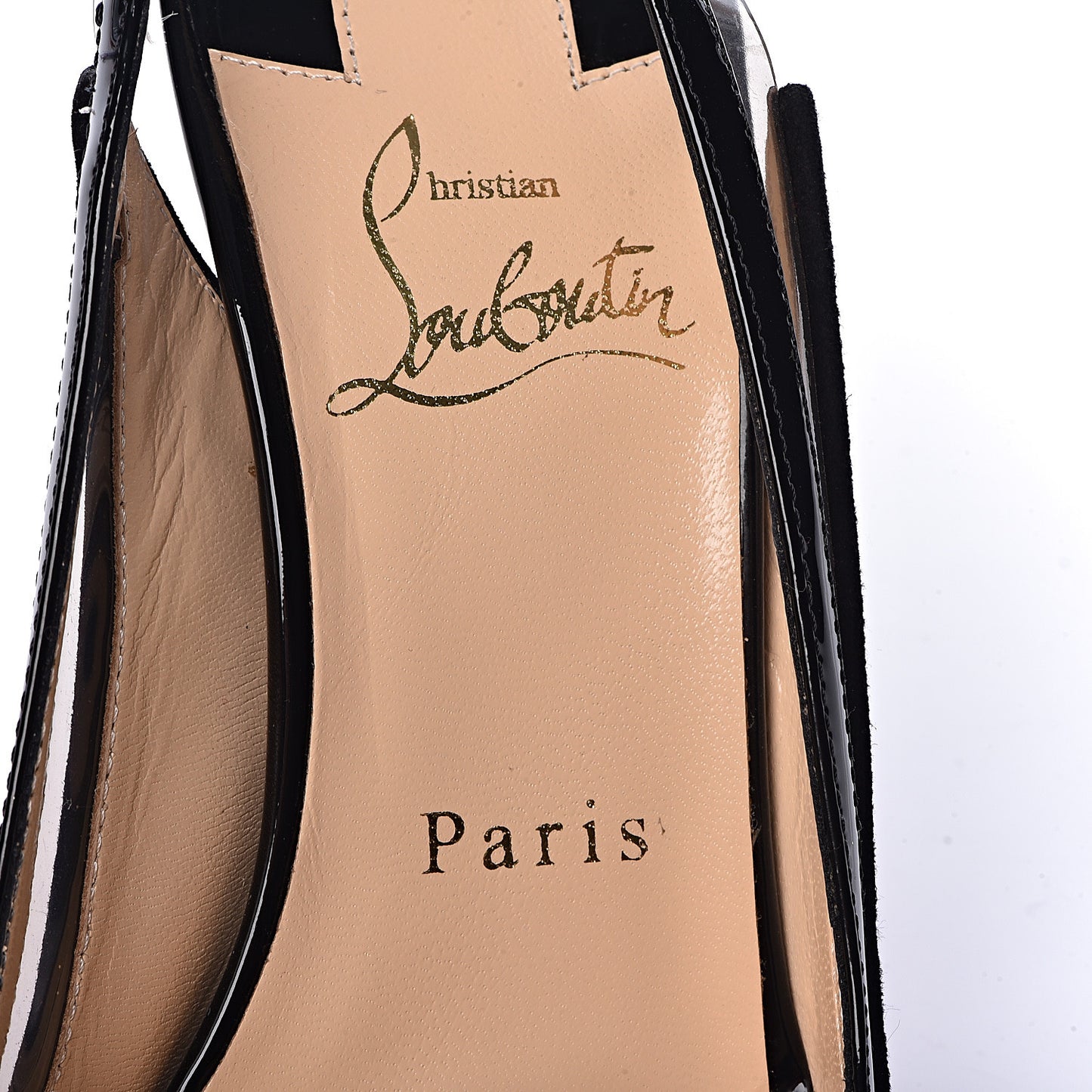 Glitter Floque Patent PVC Suspenodo Sling 100 Pumps 36 Platine Black