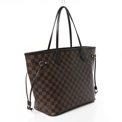 Louis Vuitton Damier Ebene Neo Neverfull MM Rose Ballerine 3 of 9