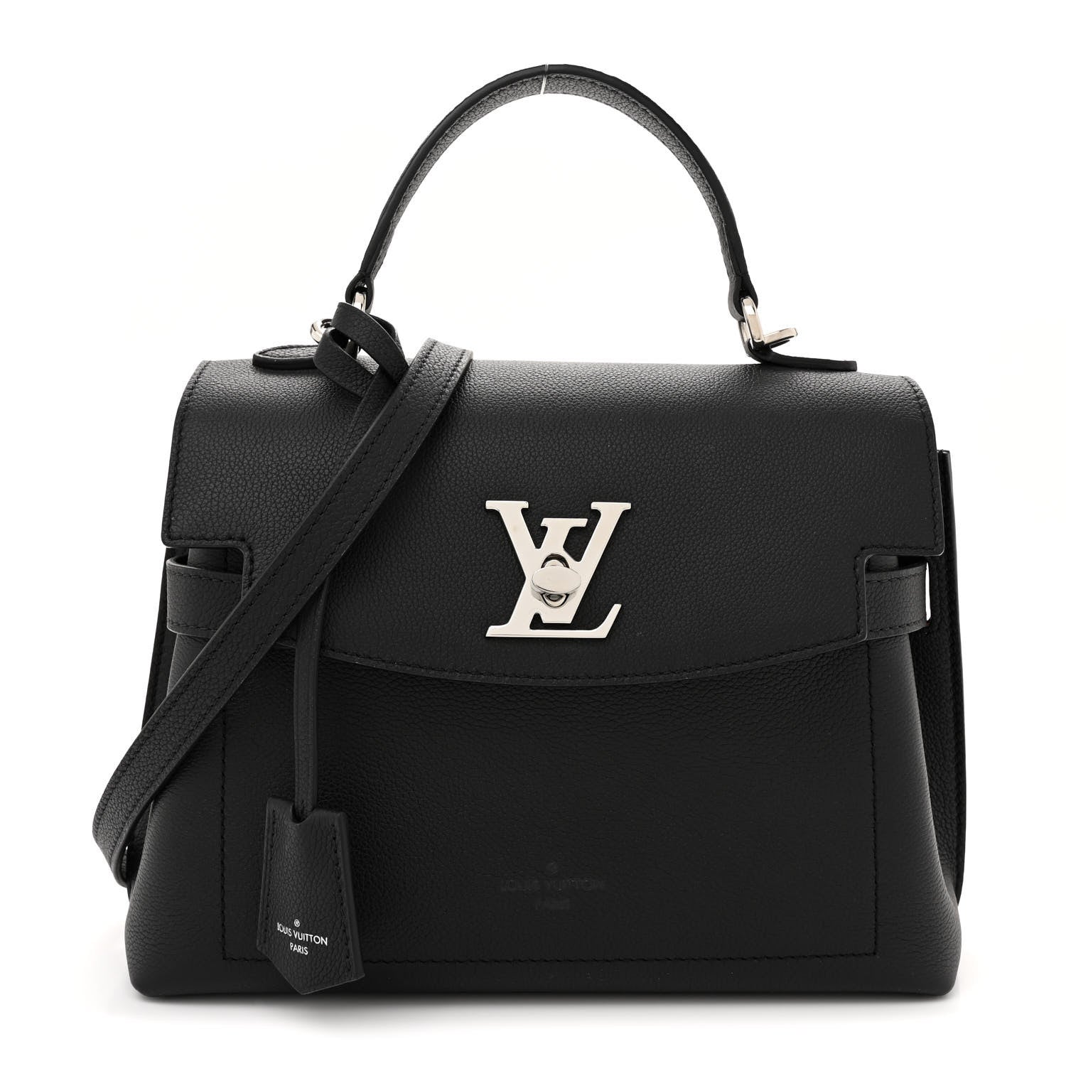 Louis Vuitton Calfskin Lockme Ever BB Black 1 of 9