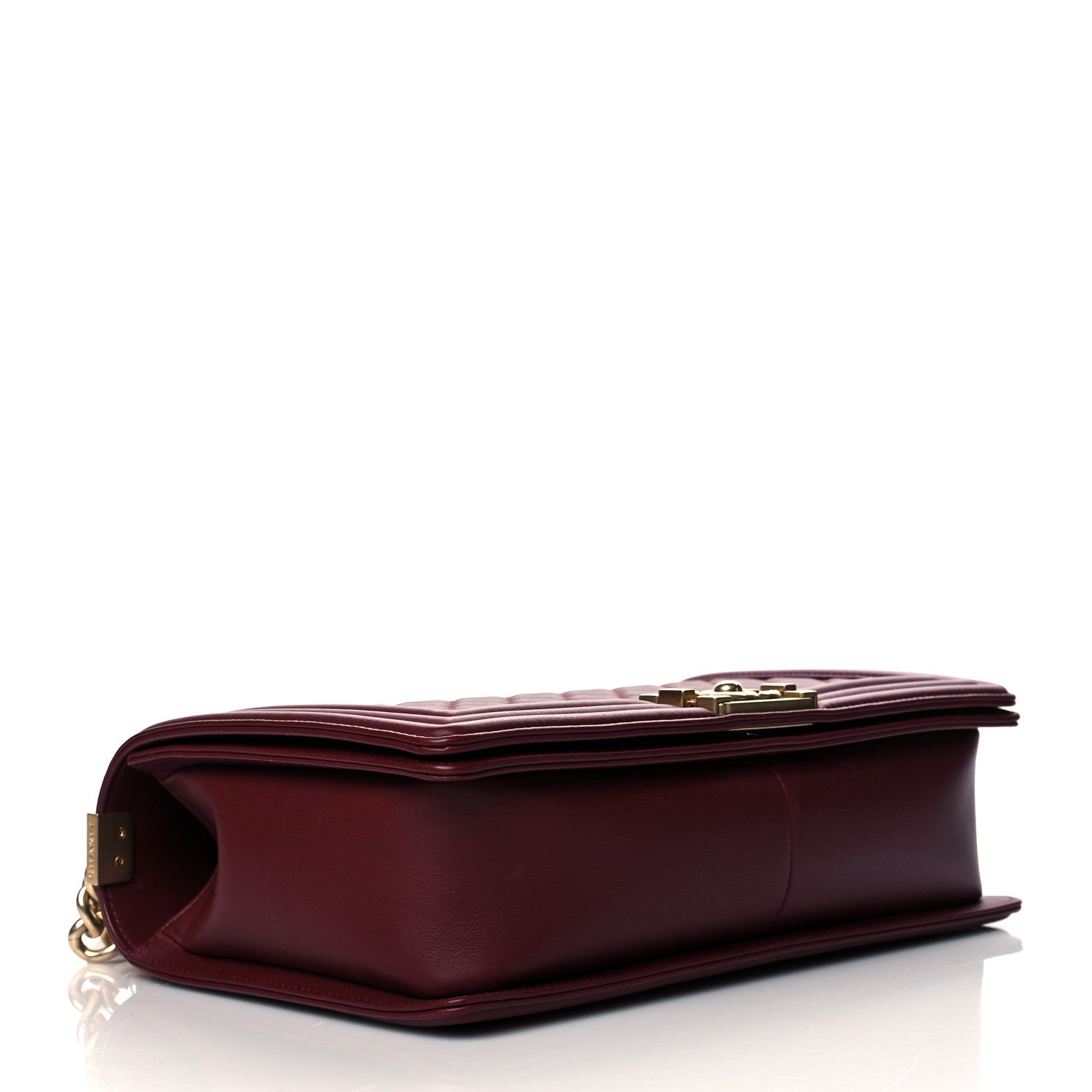 Chanel Calfskin Quilted New Medium Boy Flap Burgundy 3 of 10