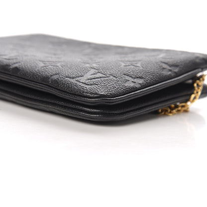 Louis Vuitton Empreinte Double Zip Pochette Black 10 of 11