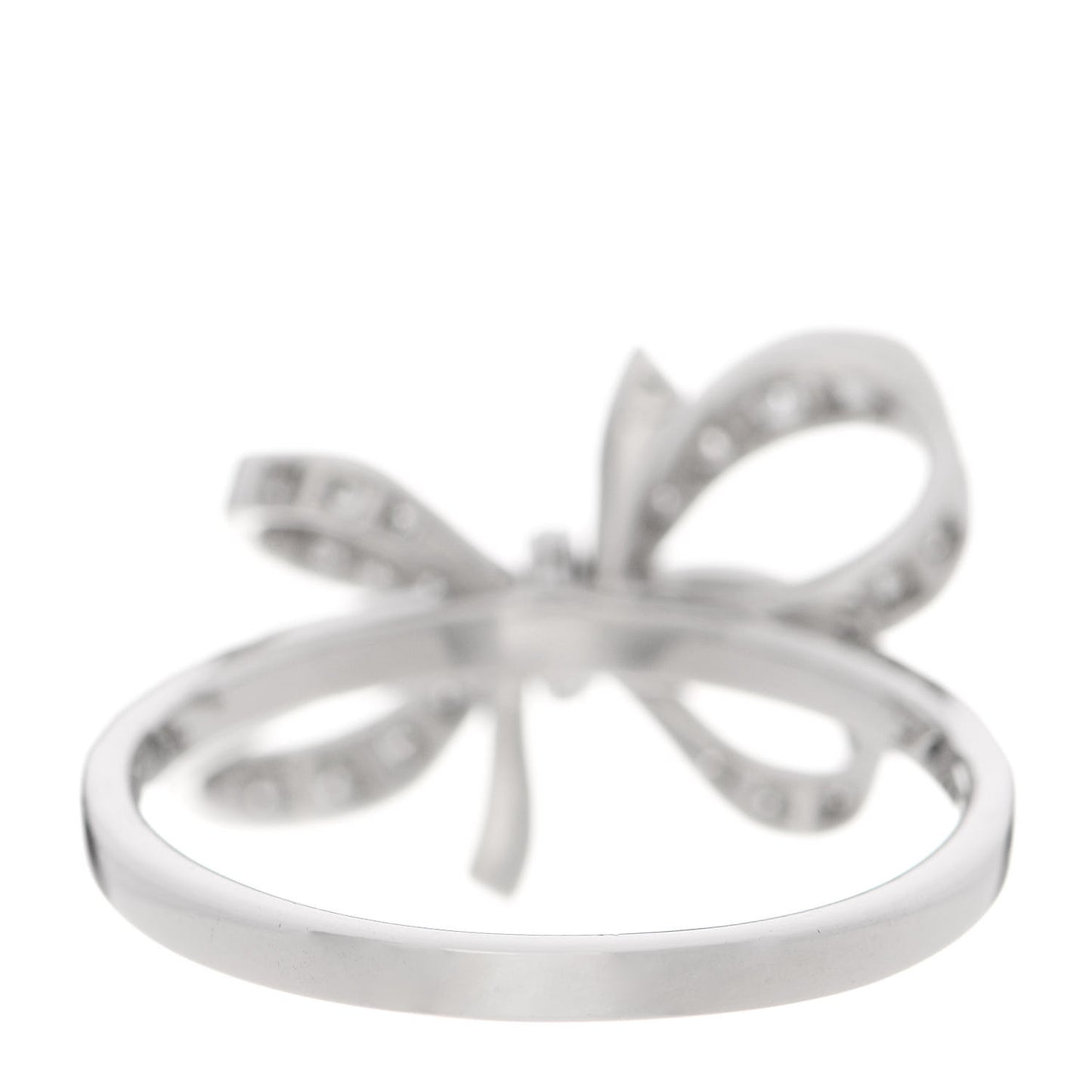 Platinum Diamond .51ctw Double Bow Ring 60 9.25
