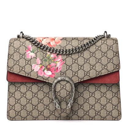 Gucci GG Supreme Monogram Blooms Medium Dionysus Shoulder Bag Beige Multicolor Dry Rose 1 of 13