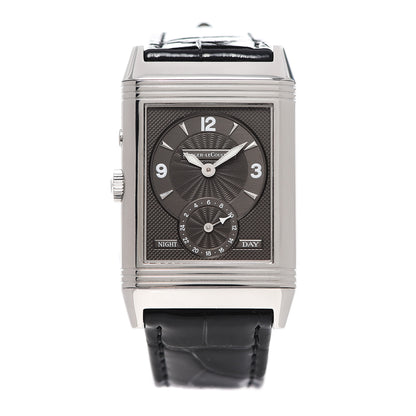 Jaeger-LeCoultre Stainless Steel Alligator 27mm Reverso Manual Winding Watch Q385820 2 of 6