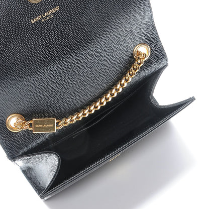 Saint Laurent Grain De Poudre Small Monogram Kate Satchel Black 5 of 7