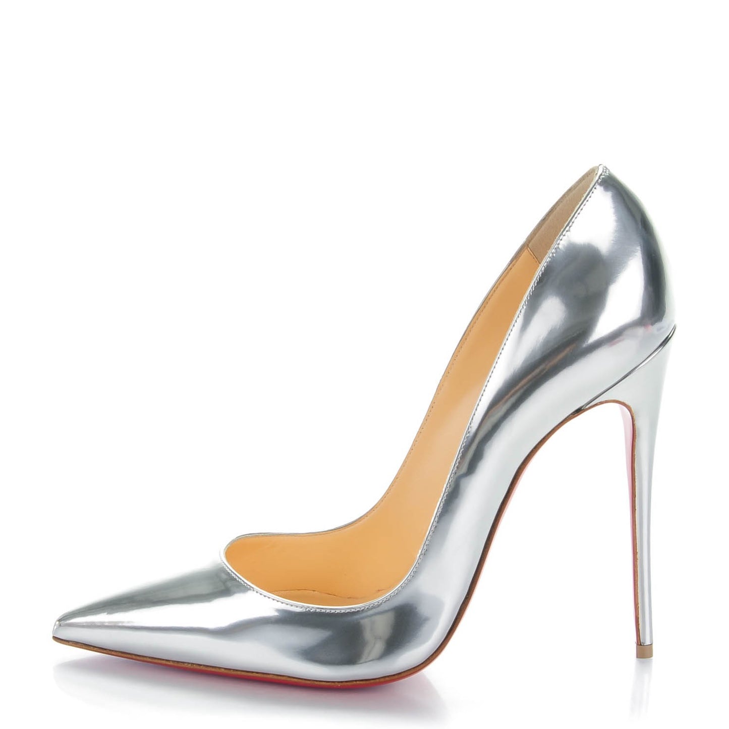 Metallic Calfskin So Kate 120 Pumps 38.5 Silver
