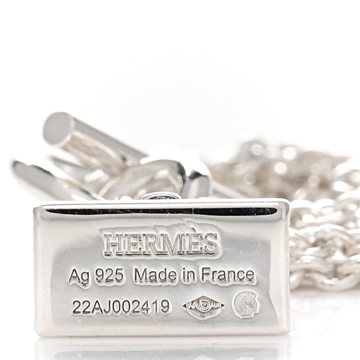 Sterling Silver Birkin Amulette Pendant Necklace