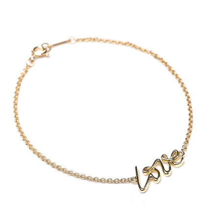 Tiffany 18K Yellow Gold Paloma Picasso Graffiti Love Bracelet 1 of 6
