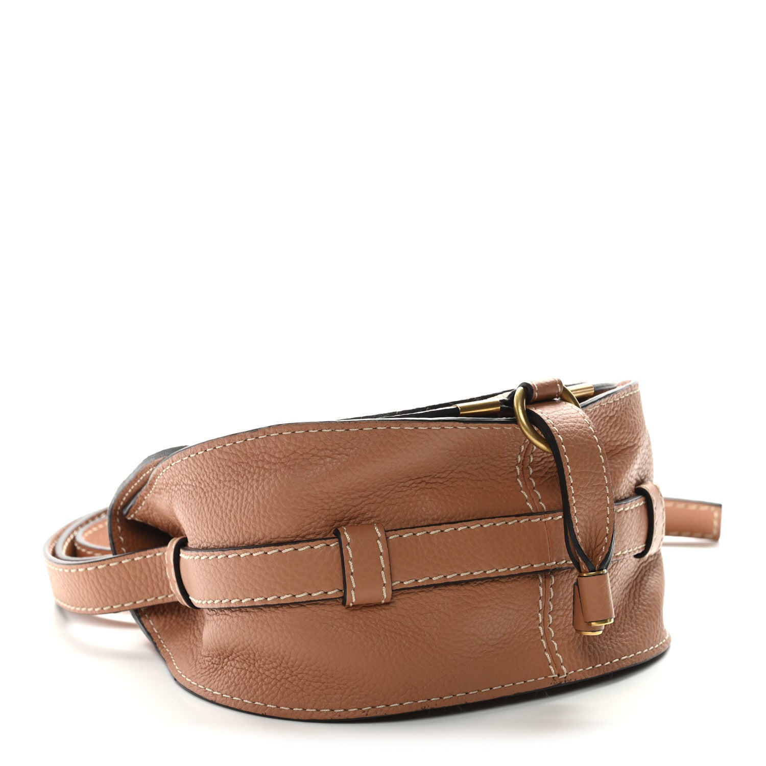 Chloe Calfskin Mini Marcie Round Crossbody Bag Muted Brown 4 of 10