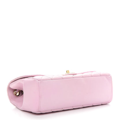 Chanel Lambskin Quilted Medium Mademoiselle Chic Flap Pink 4 of 9