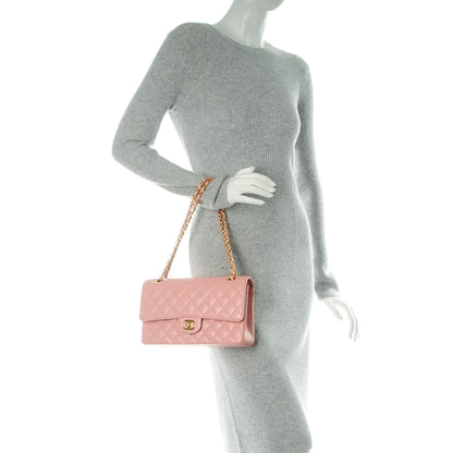 Chanel Caviar Quilted Medium Double Flap Pink 2 of 10