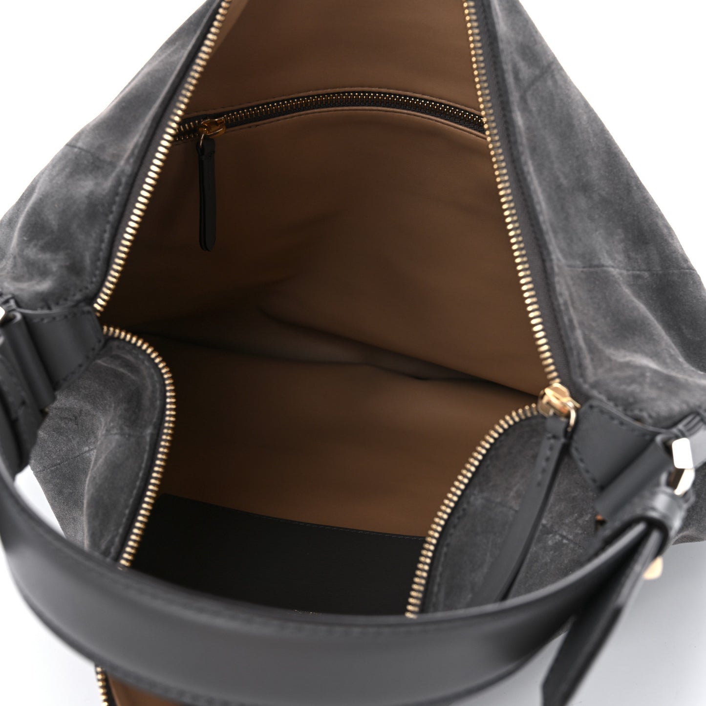 Calfskin Ana Hobo Shopping Tote Storm