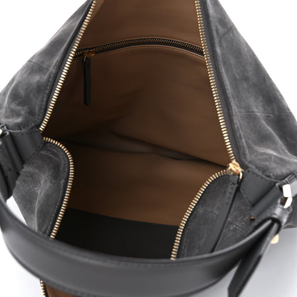 Jimmy Choo Calfskin Ana Hobo Shopping Tote Storm 5 of 11
