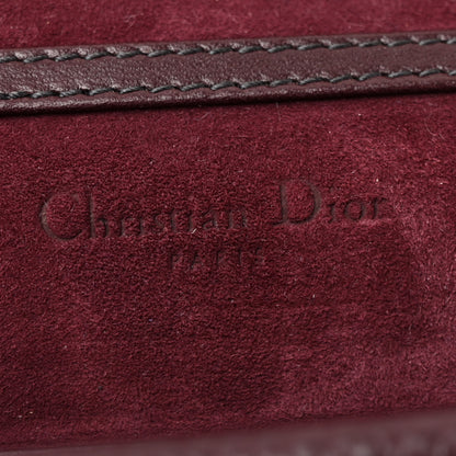 Christian Dior Grained Calfskin D-Bee Crossbody Burgundy 6 of 11