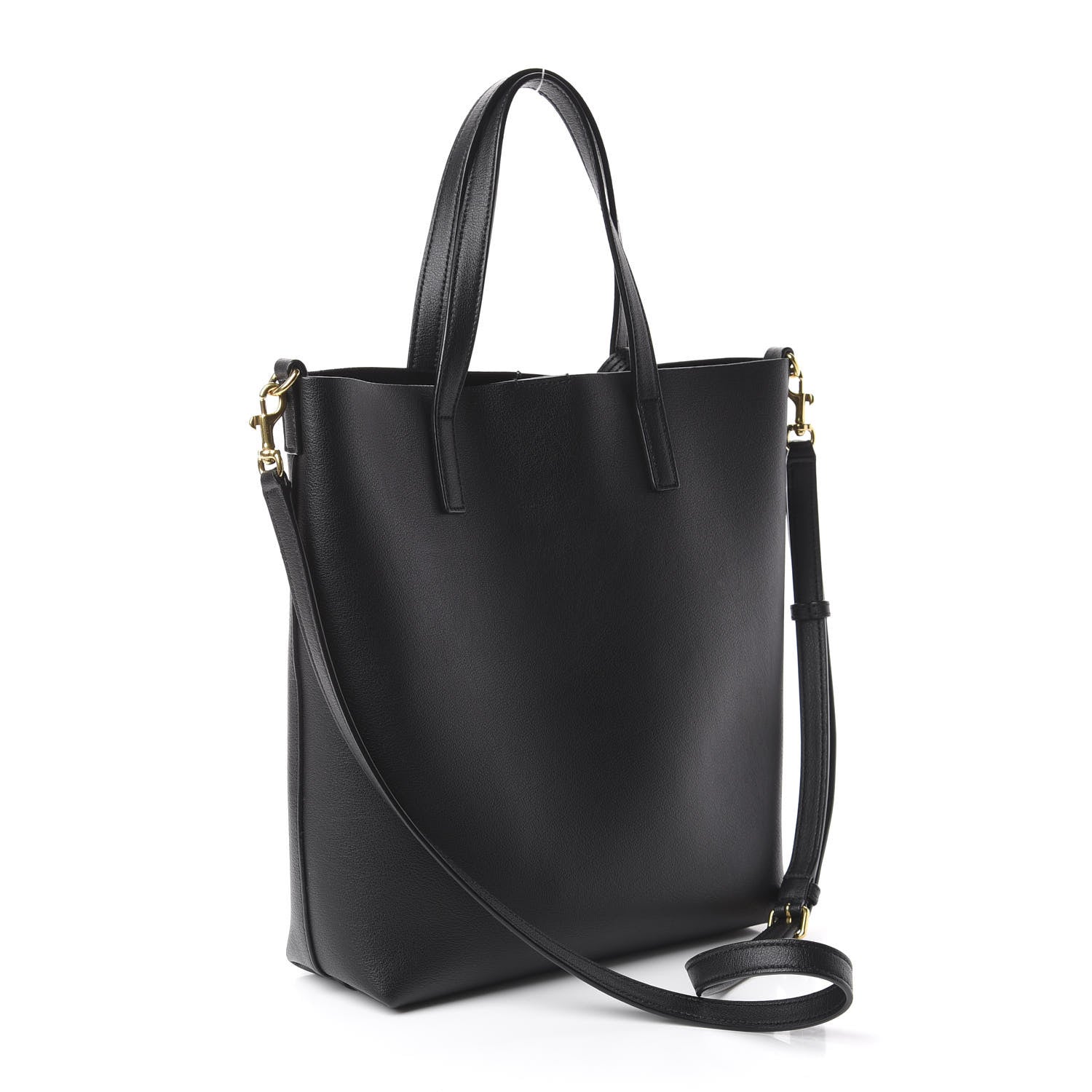 Saint Laurent Calfskin Toy Shopping Tote Black 2 of 7