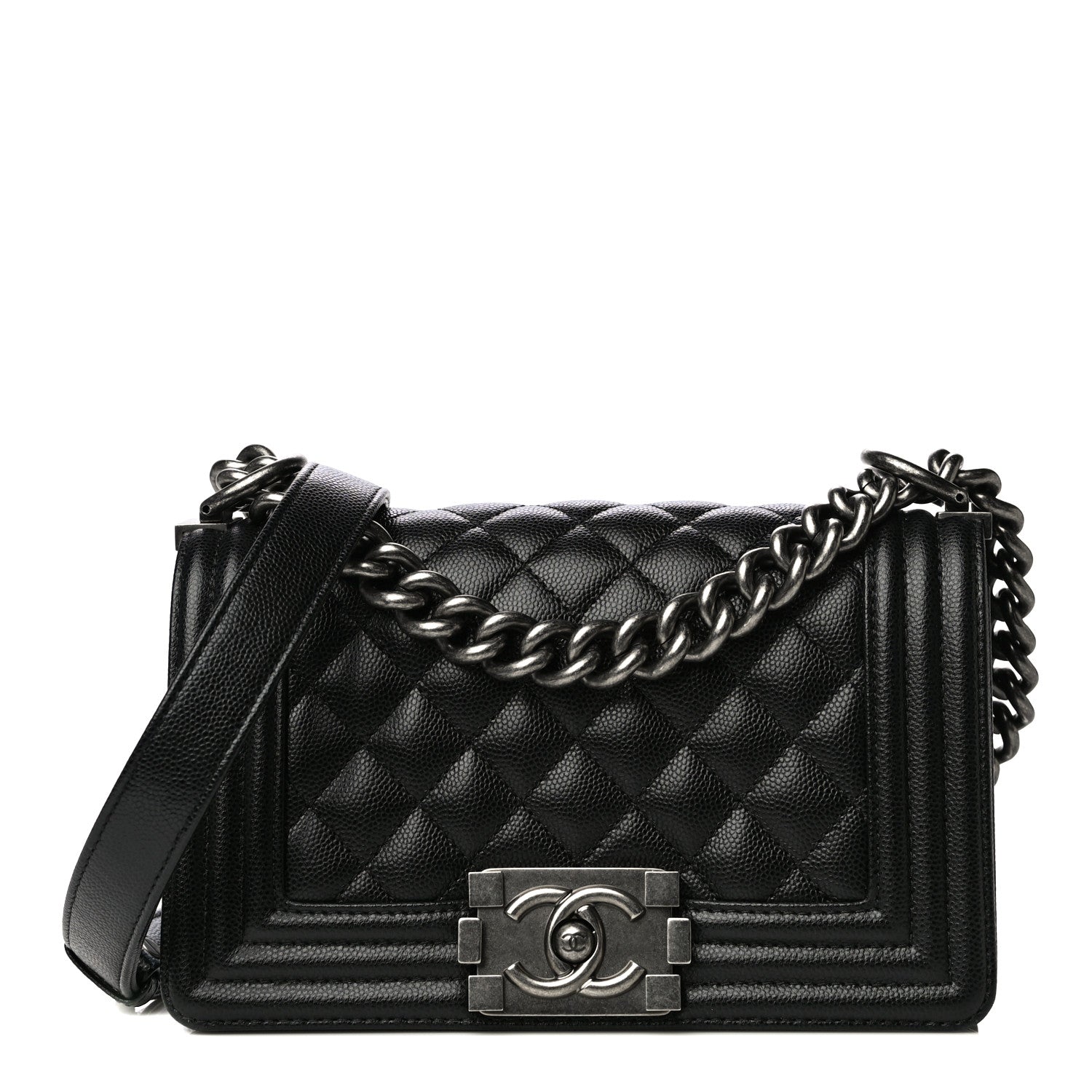 Chanel Caviar Quilted Small Boy Flap Black 1 of 15